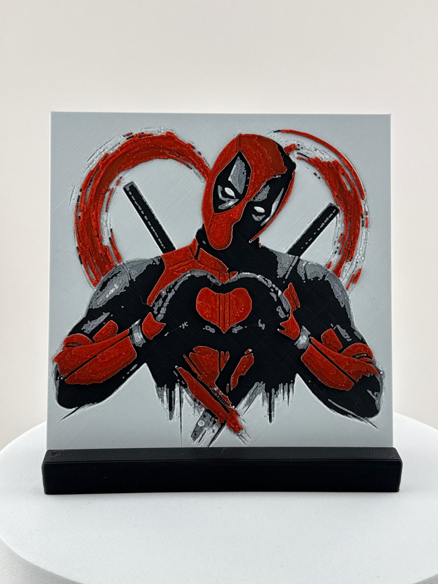 Deadpool Heart Hands HueForge Print