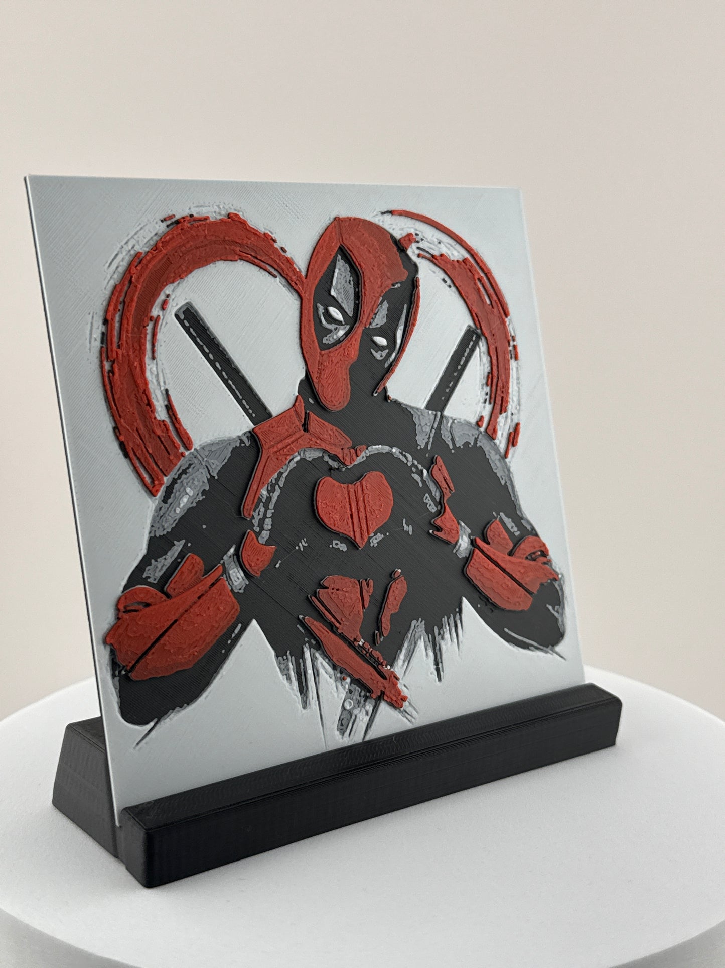 Deadpool Heart Hands HueForge Print